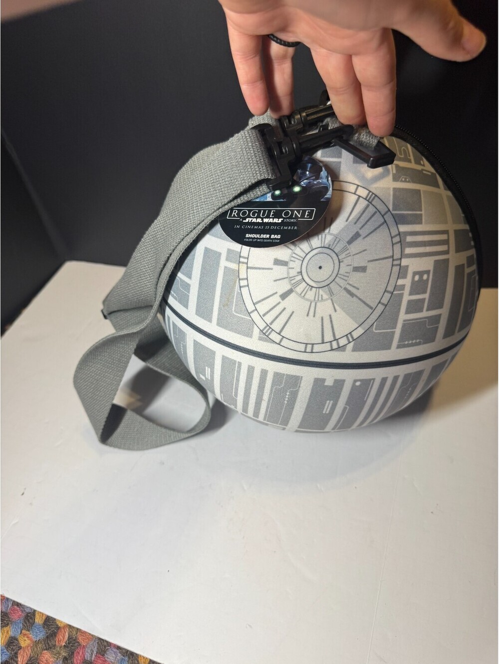 Star Wars: Rogue One Death Star Figural Crossbody Bag NEW NWT See small marks